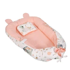 Babynest 90 x 50 x 12 cm rosa