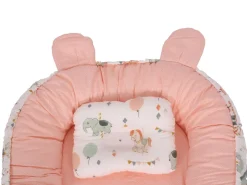 Babynest 90 x 50 x 12 cm rosa