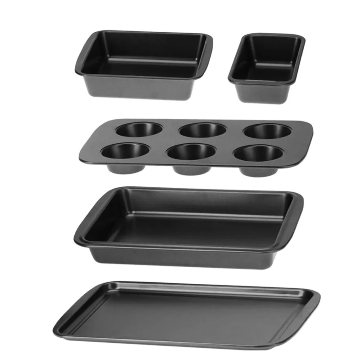 Backform Set 5-teilig schwarz