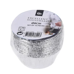 Backförmchen Aluminium rund 16 Stk.