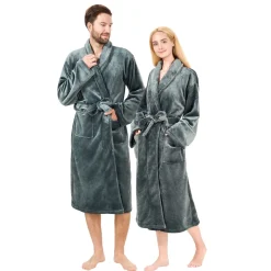 Bademantel unisex Grösse XL anthrazit