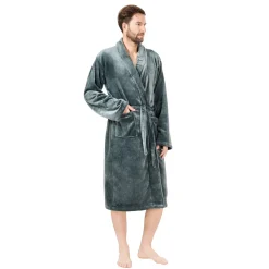 Bademantel unisex Grösse XL anthrazit