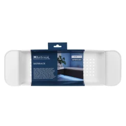 Badewannenablage ausziehbar 55 - 78 cm weiss
