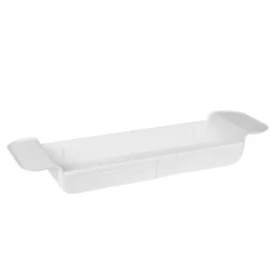 Badewannenablage ausziehbar 55 - 78 cm weiss