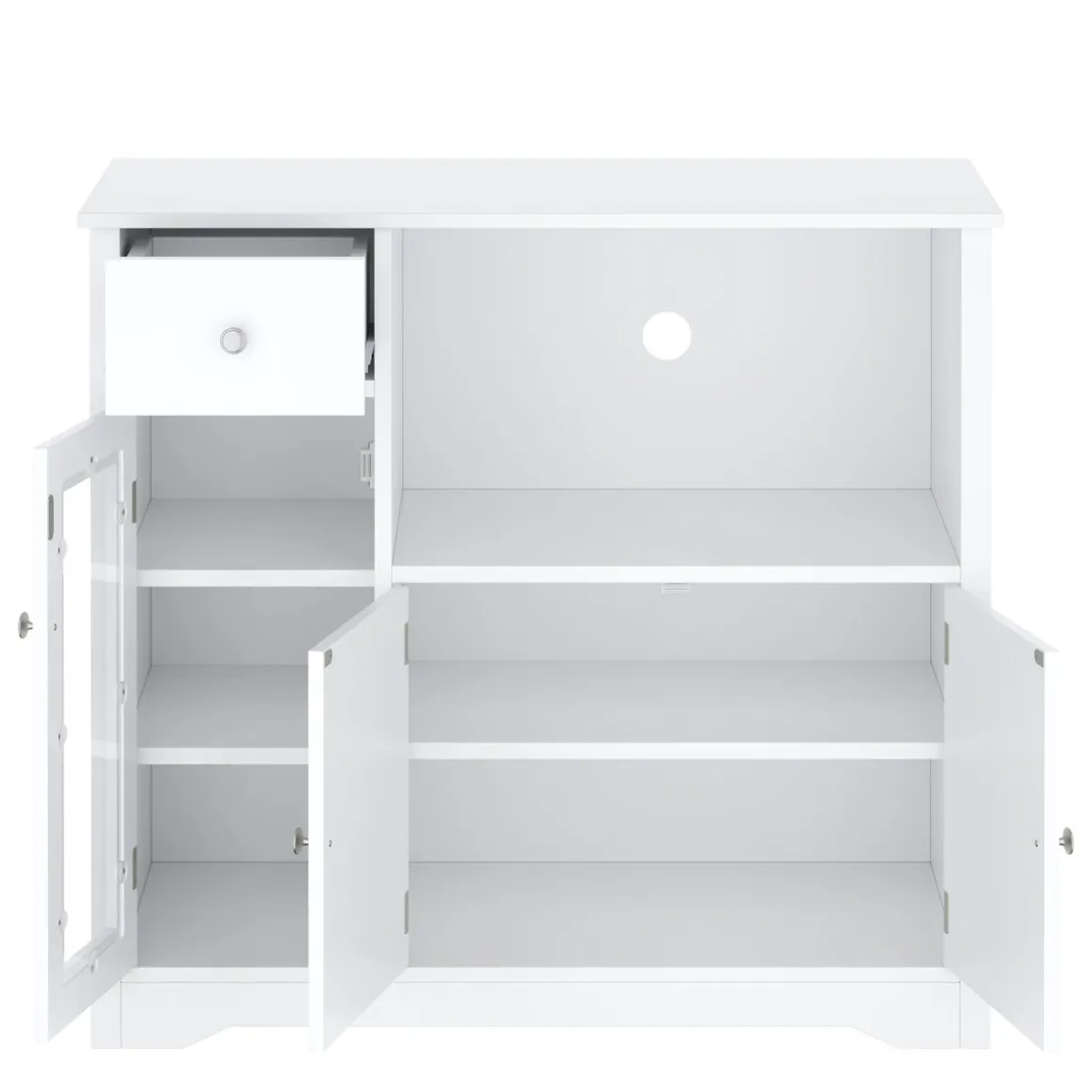 Badezimmerkommode 90 x 40 x 82 cm weiss