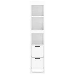 Badezimmerregal FORTUNA 30 x 30 x 144 cm weiss