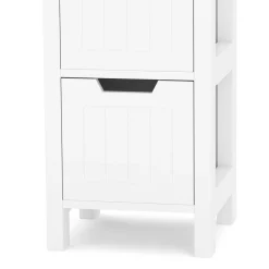 Badezimmerregal FORTUNA 30 x 30 x 144 cm weiss