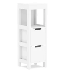 Badezimmerregal FORTUNA 30 x 30 x 89 cm weiss