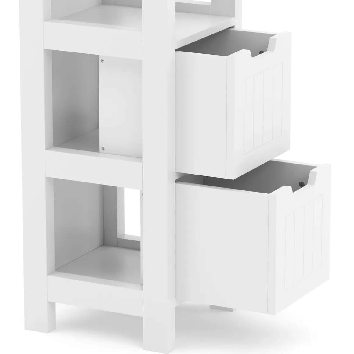 Badezimmerregal FORTUNA 30 x 30 x 89 cm weiss