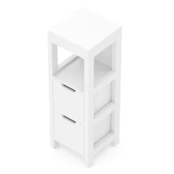Badezimmerregal FORTUNA 30 x 30 x 89 cm weiss
