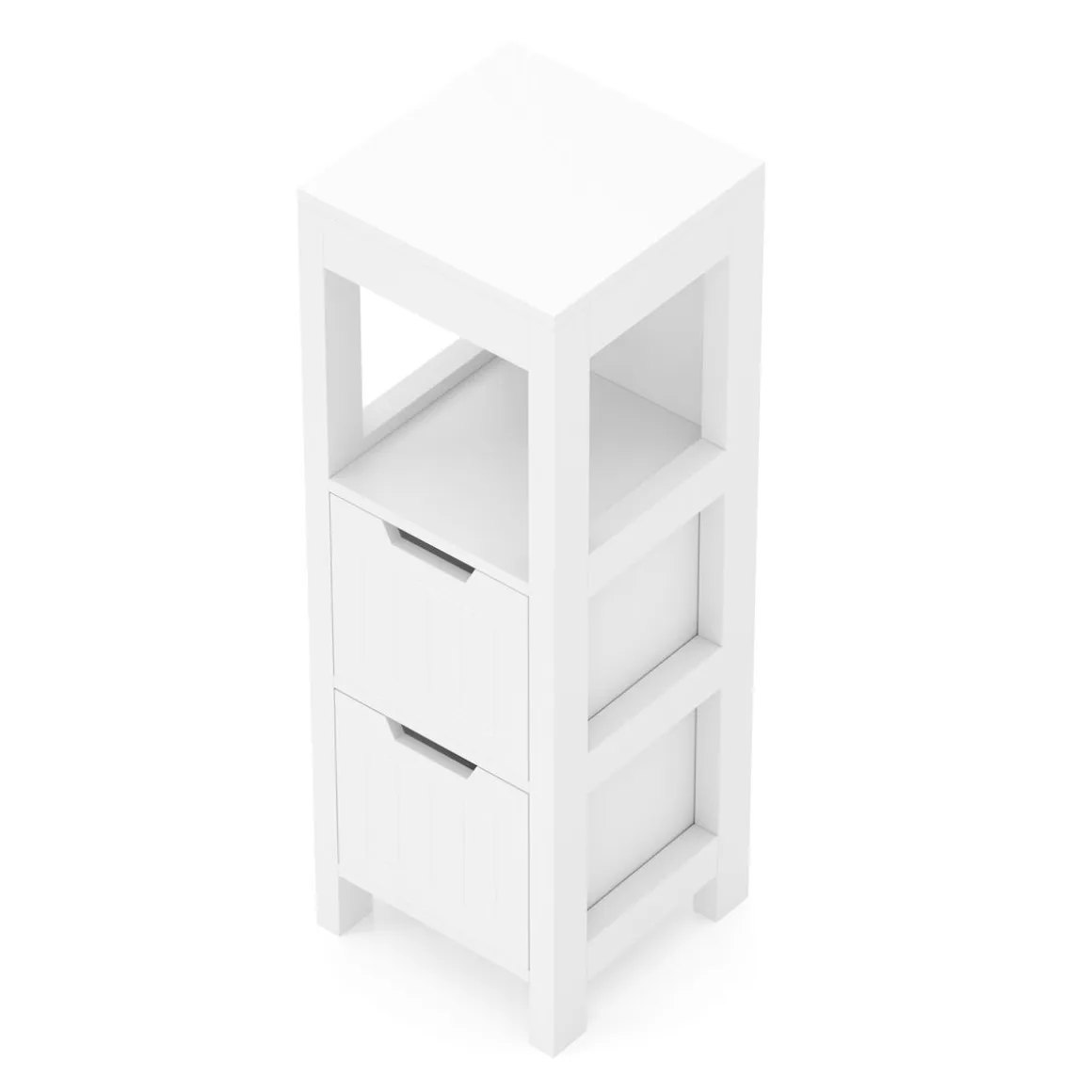 Badezimmerregal FORTUNA 30 x 30 x 89 cm weiss