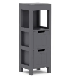Badezimmerregal FORTUNA 30 x 30 x 89 cm anthrazit