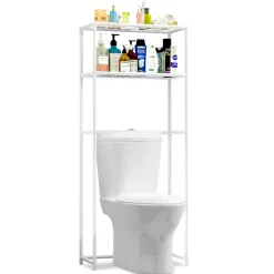 Badezimmerregal 68 x 28 x 134 cm weiss