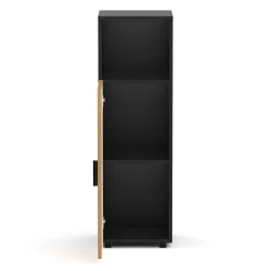 Badezimmerschrank AQUALIA 30 x 30 x 95 cm braun/schwarz