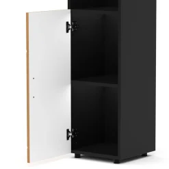 Badezimmerschrank AQUALIA 30 x 30 x 95 cm braun/schwarz
