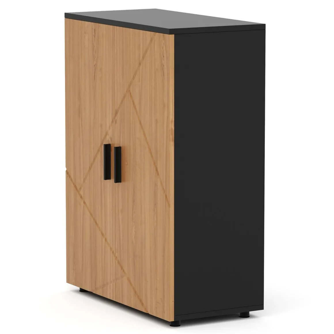 Badezimmerschrank AQUALIA 60 x 30 x 81 cm braun/schwarz