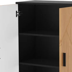 Badezimmerschrank AQUALIA 60 x 30 x 81 cm braun/schwarz