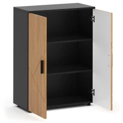 Badezimmerschrank AQUALIA 60 x 30 x 81 cm braun/schwarz