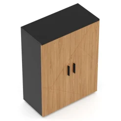 Badezimmerschrank AQUALIA 60 x 30 x 81 cm braun/schwarz