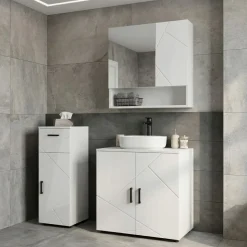 Badezimmerschrank AQUALIA 30 x 30 x 81 cm weiss