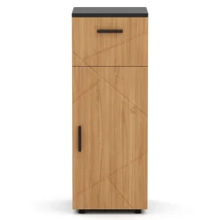 Badezimmerschrank AQUALIA 30 x 30 x 81 cm braun/schwarz