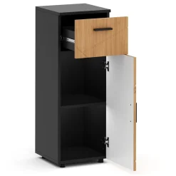 Badezimmerschrank AQUALIA 30 x 30 x 81 cm braun/schwarz
