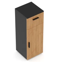 Badezimmerschrank AQUALIA 30 x 30 x 81 cm braun/schwarz