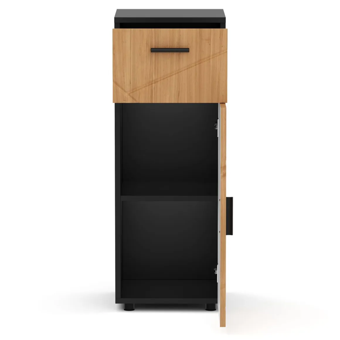 Badezimmerschrank AQUALIA 30 x 30 x 81 cm braun/schwarz
