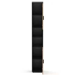 Badezimmerschrank AQUALIA 30 x 30 x 190 cm braun/schwarz