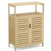 Badezimmerschrank Bambus SANOVA 60 x 30 x 81 cm natur
