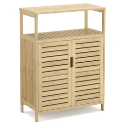 Badezimmerschrank Bambus SANOVA 60 x 30 x 81 cm natur