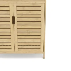 Badezimmerschrank Bambus SANOVA 60 x 30 x 81 cm natur