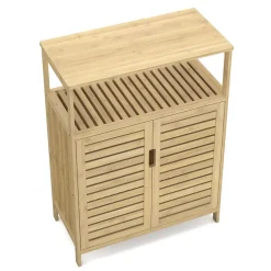 Badezimmerschrank Bambus SANOVA 60 x 30 x 81 cm natur