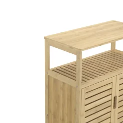Badezimmerschrank Bambus SANOVA 60 x 30 x 81 cm natur