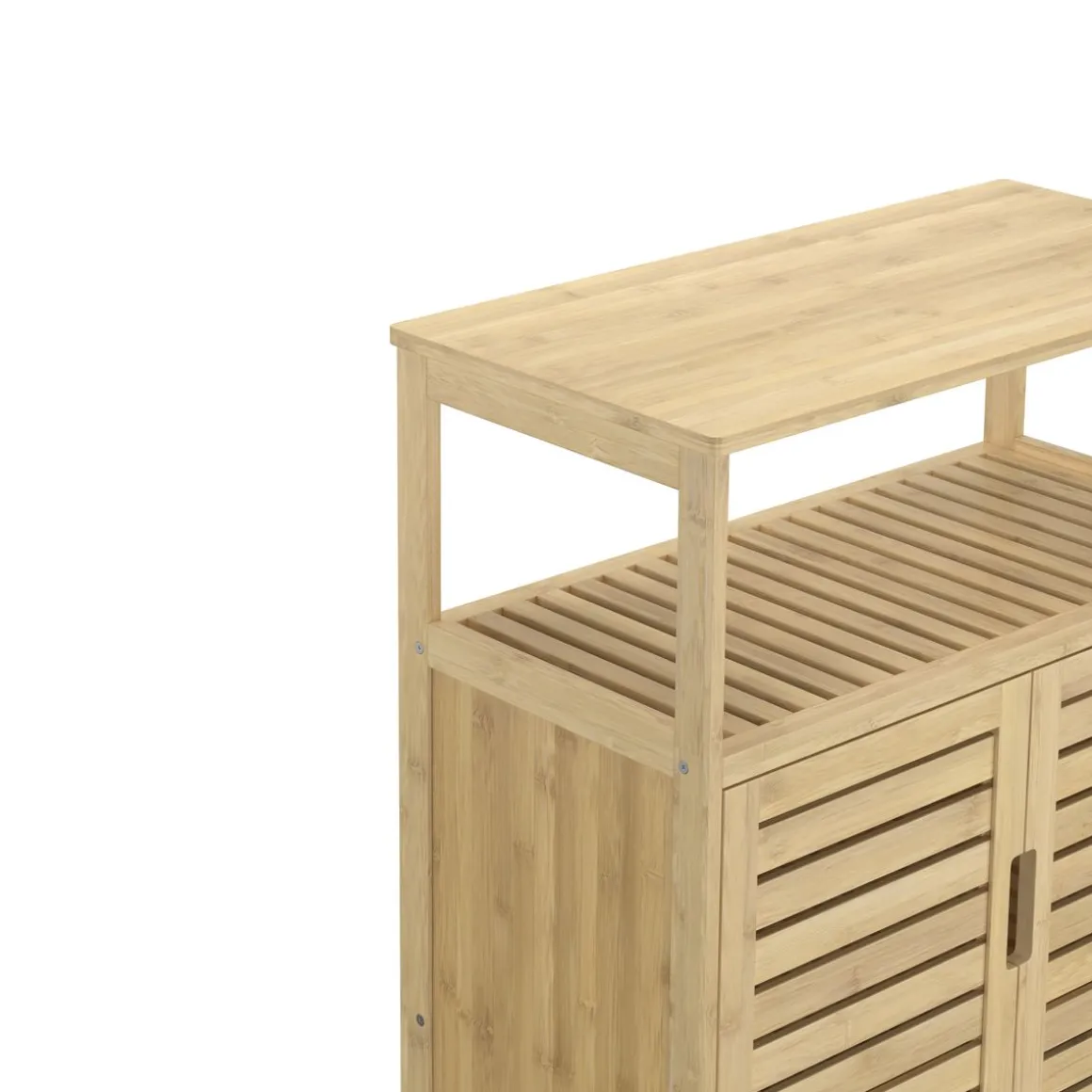 Badezimmerschrank Bambus SANOVA 60 x 30 x 81 cm natur