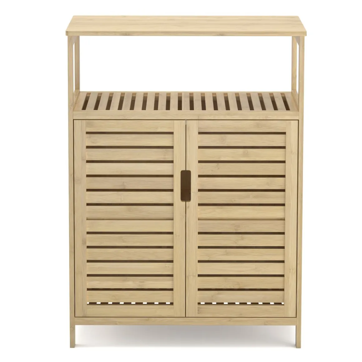Badezimmerschrank Bambus SANOVA 60 x 30 x 81 cm natur