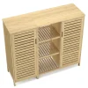 Badezimmerschrank Bambus SANOVA 100 x 33 x 87 cm natur