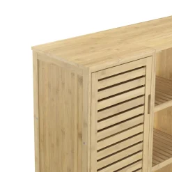 Badezimmerschrank Bambus SANOVA 100 x 33 x 87 cm natur