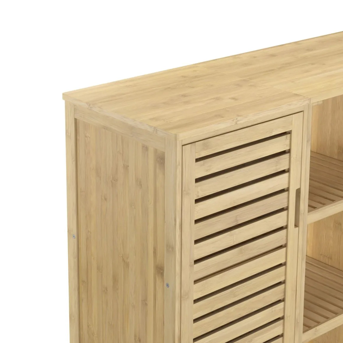 Badezimmerschrank Bambus SANOVA 100 x 33 x 87 cm natur