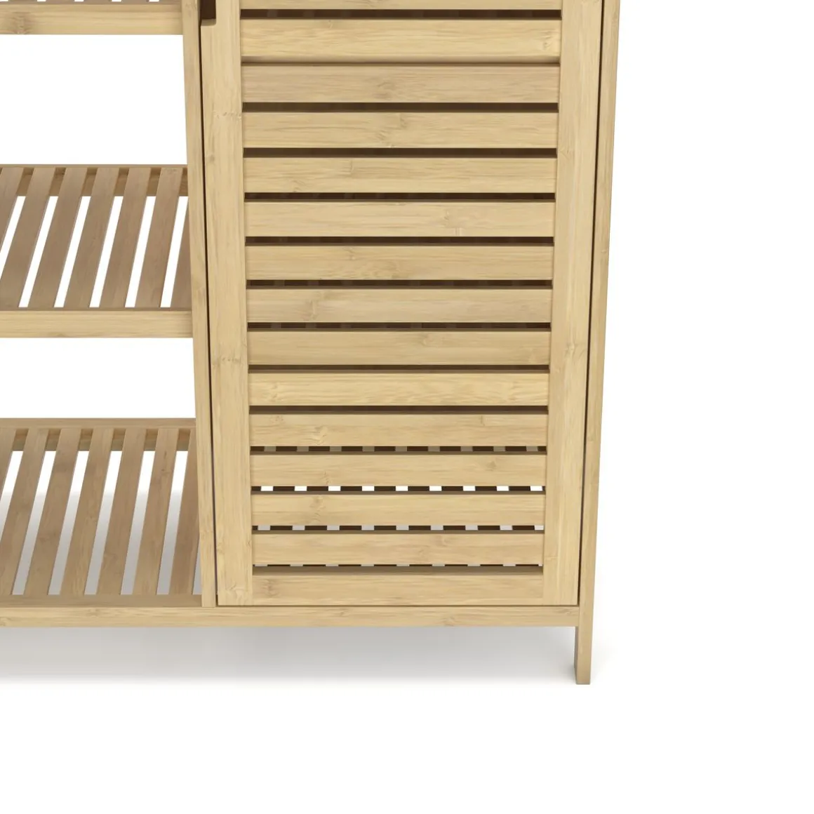 Badezimmerschrank Bambus SANOVA 100 x 33 x 87 cm natur