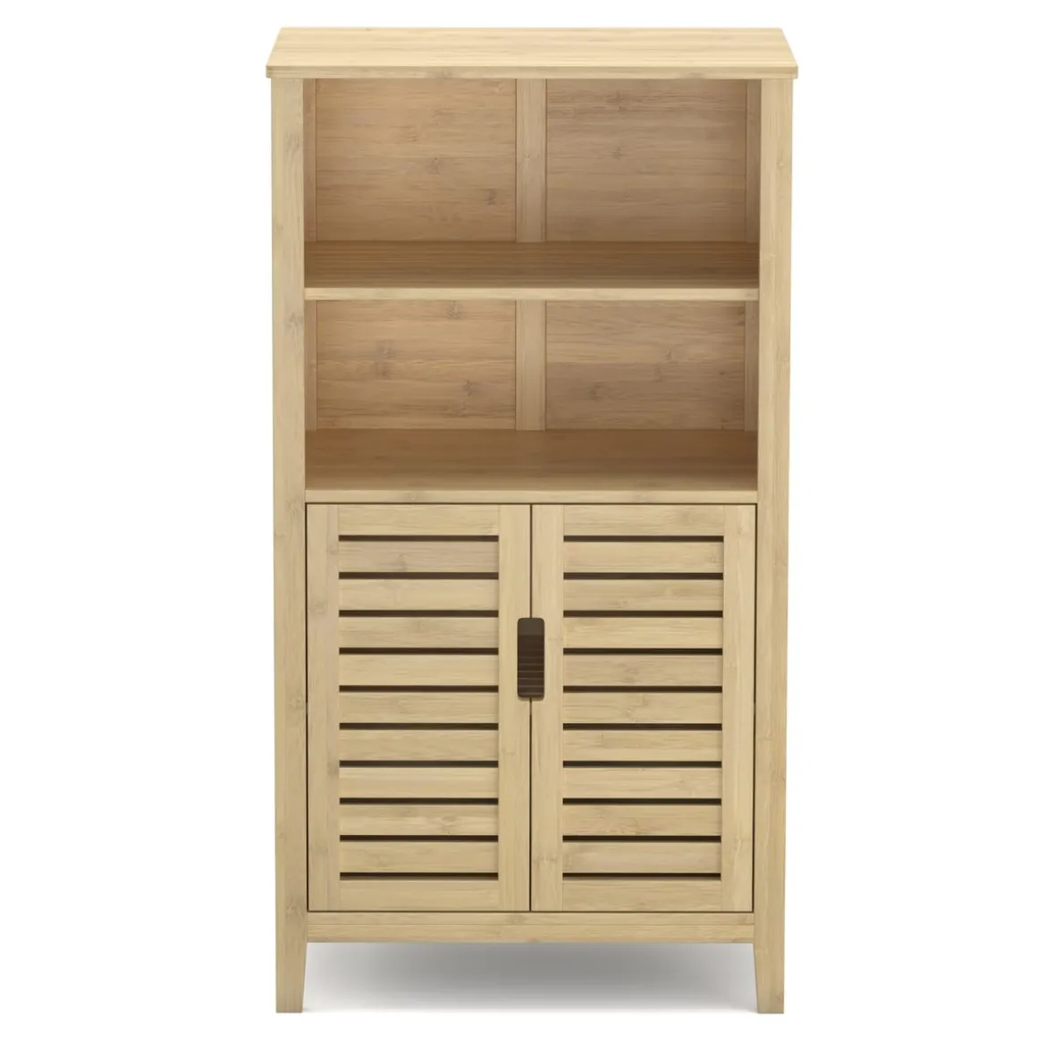 Badezimmerschrank Bambus SANOVA 50 x 29 x 92 cm natur