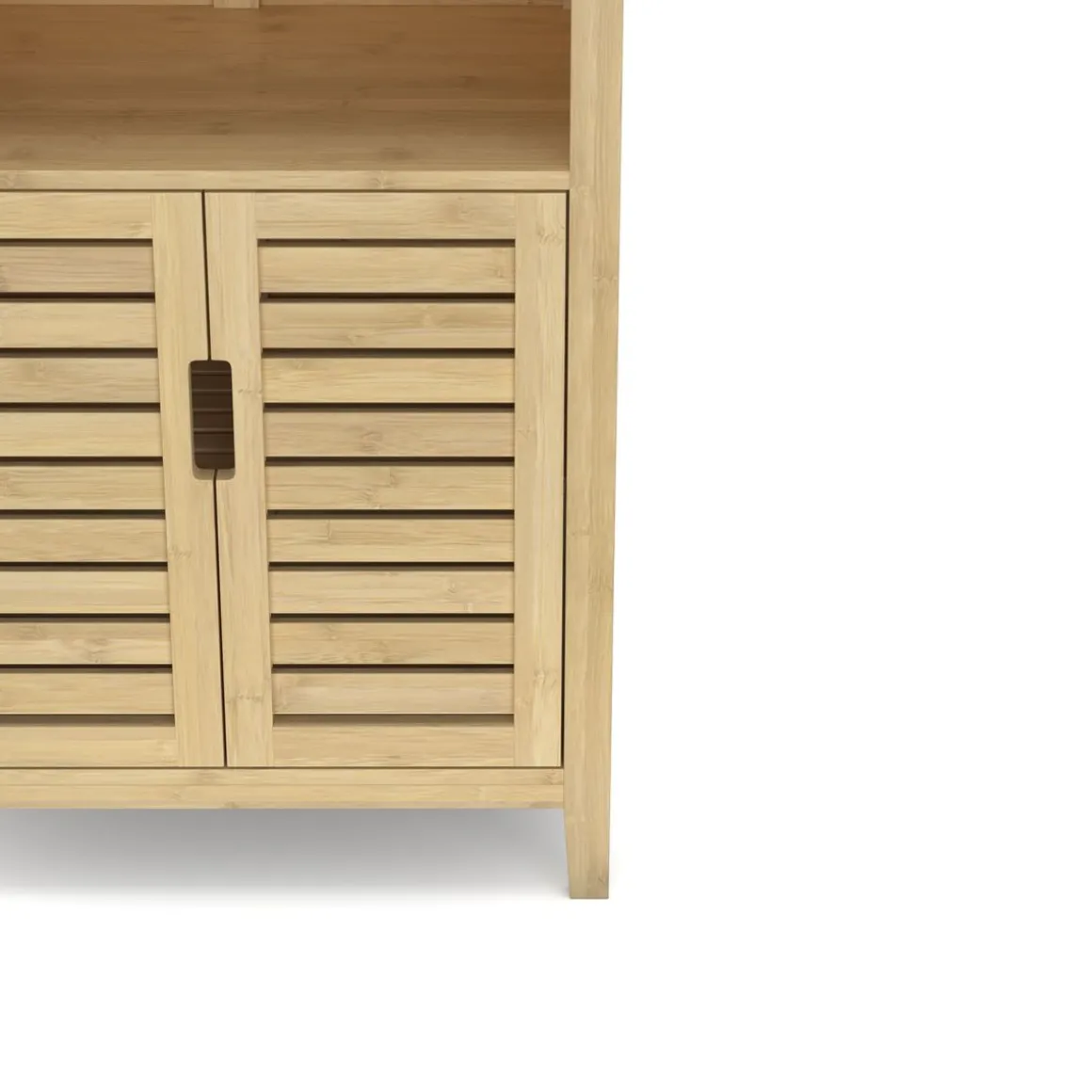 Badezimmerschrank Bambus SANOVA 50 x 29 x 92 cm natur