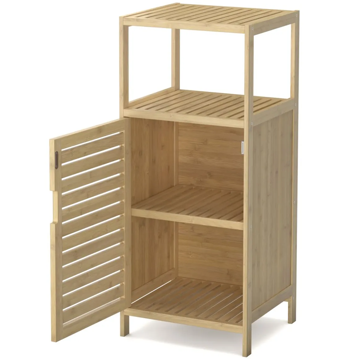 Badezimmerschrank Bambus SANOVA 37 x 33 x 86 cm natur