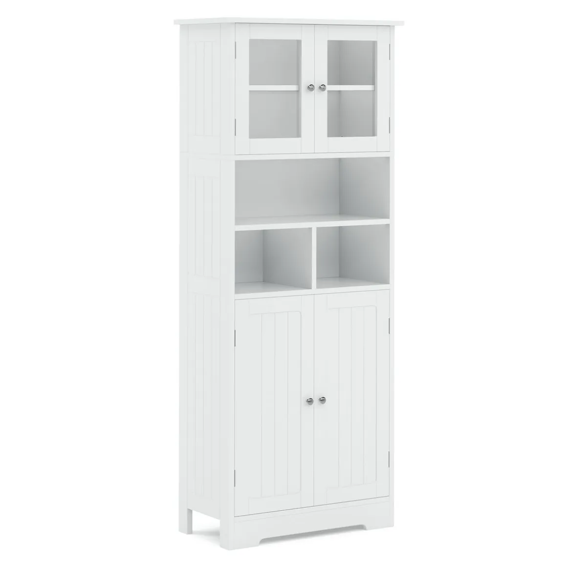 Badezimmerschrank FONTANA 60 x 30 x 148 cm weiss