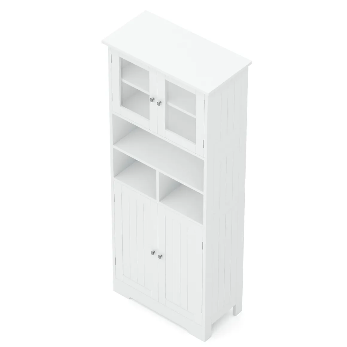 Badezimmerschrank FONTANA 60 x 30 x 148 cm weiss