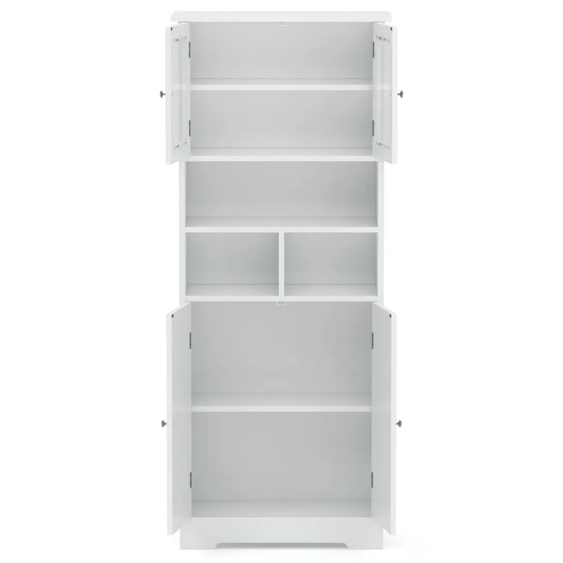 Badezimmerschrank FONTANA 60 x 30 x 148 cm weiss