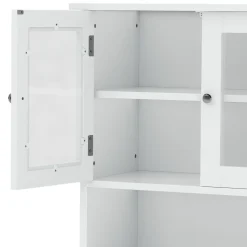Badezimmerschrank FONTANA 60 x 30 x 148 cm weiss