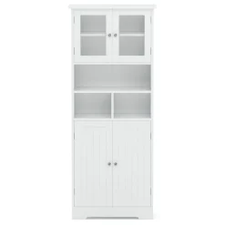 Badezimmerschrank FONTANA 60 x 30 x 148 cm weiss