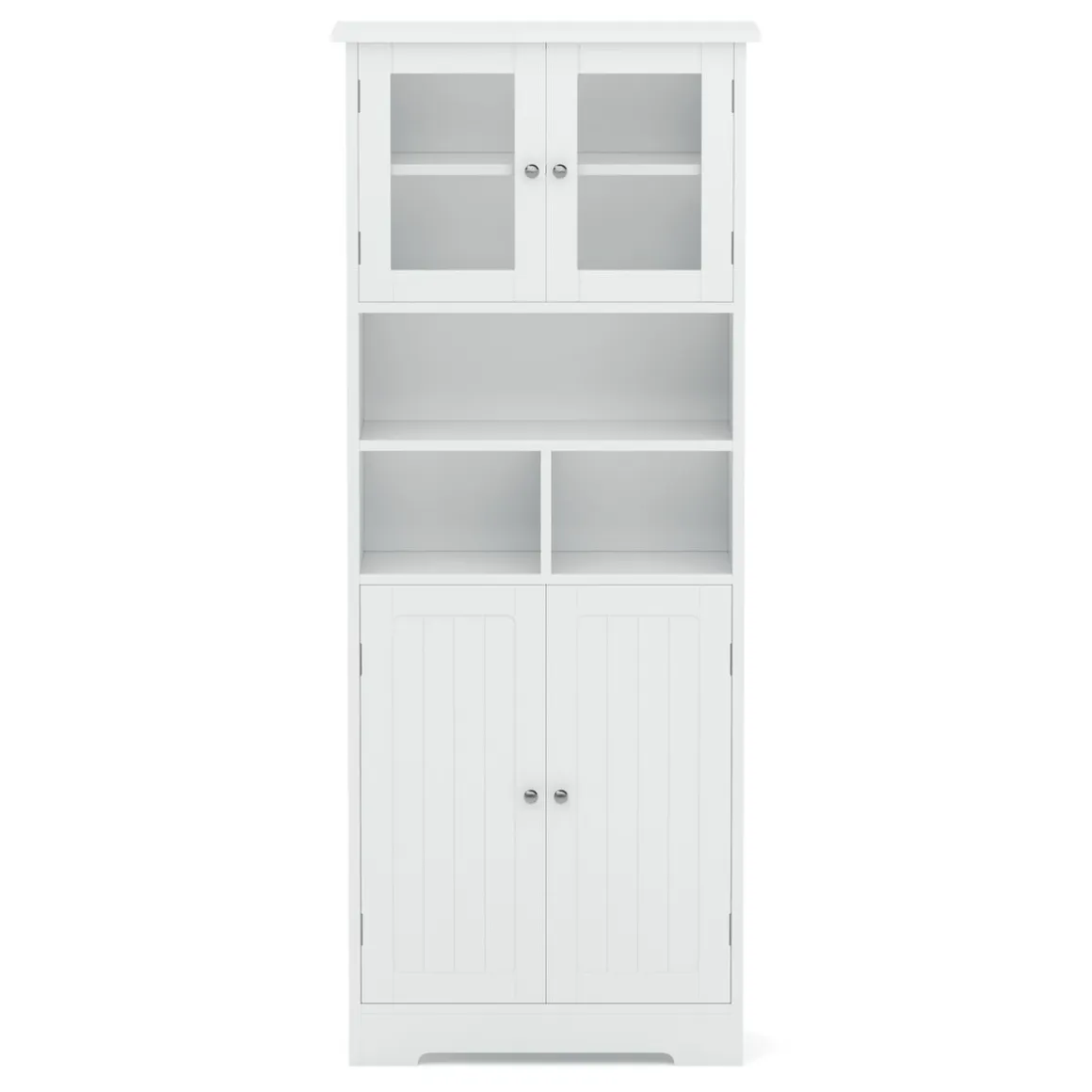 Badezimmerschrank FONTANA 60 x 30 x 148 cm weiss