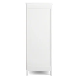 Badezimmerschrank mit 2 Schubladen und 2 Körben 60 x 30 x 80 cm weiss